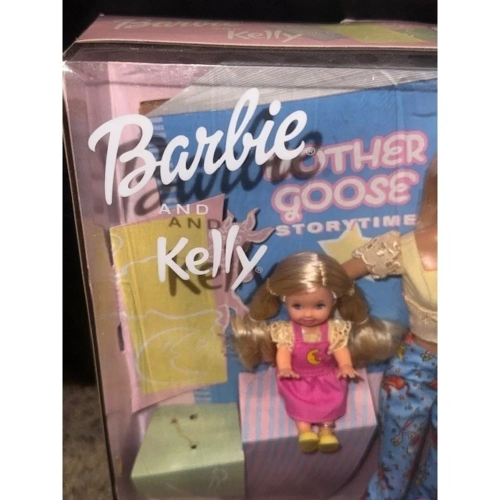Barbie and Kelly Mother Goose Storytime Doll and Book Gift Set New in Box